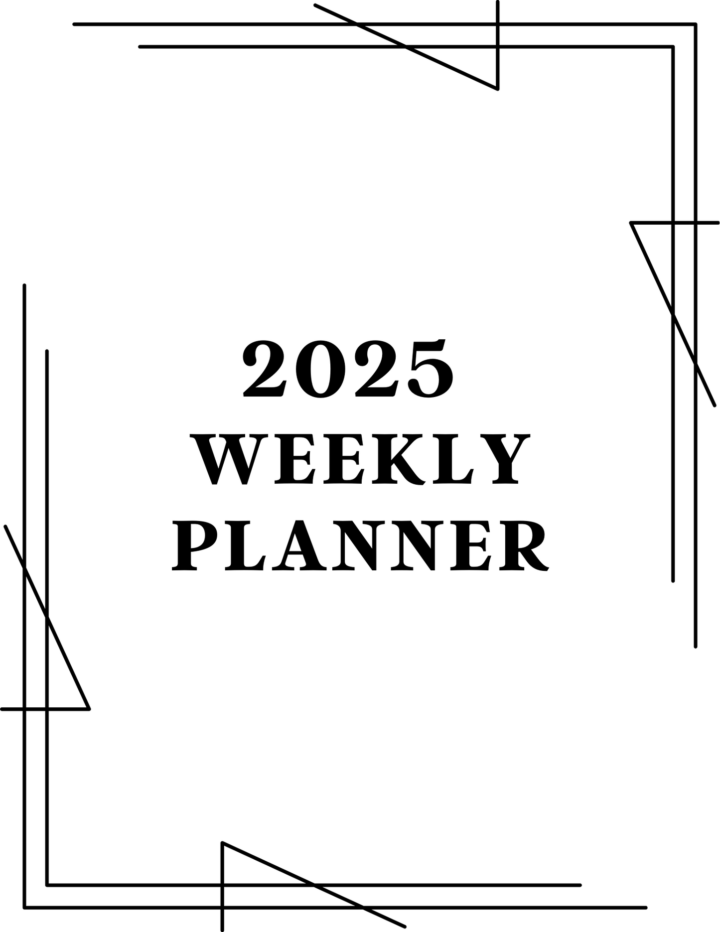 2025 Weekly Planner